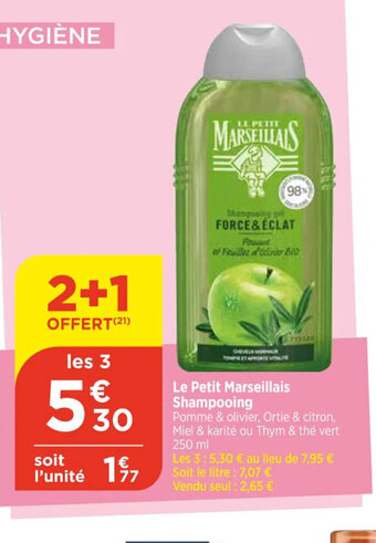 Bi1 Le Petit Marseillais Shampooing offre