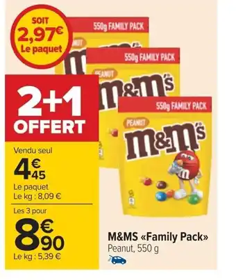 M&MS «Family Pack>> Peanut, 550 g