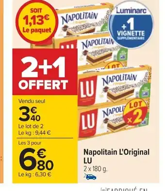 Carrefour Napolitain L'Original offre