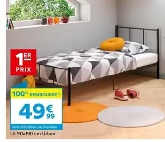 BUT Lit 90x190 cm Urban offre
