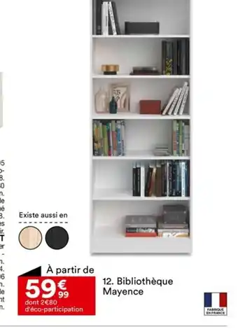 BUT 12. Bibliothèque Mayence offre