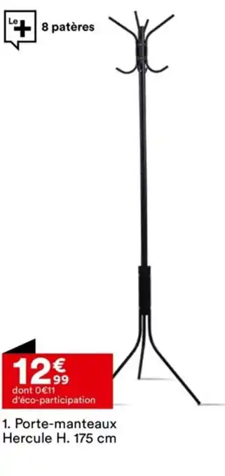 BUT 1. Porte-manteaux Hercule H. 175 cm offre