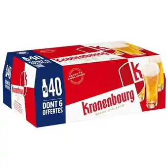 Carrefour Kronenbourg bière blonde offre