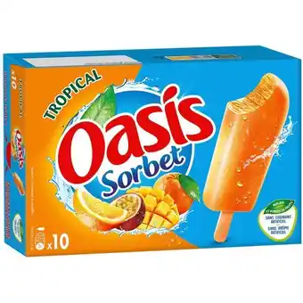 Carrefour Oasis bâtonnets glacés offre