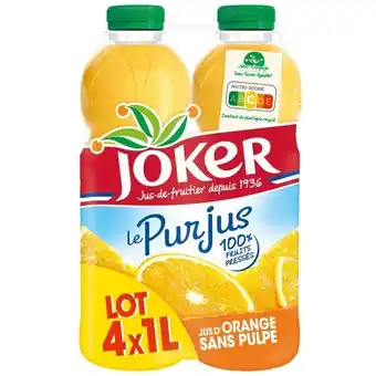Carrefour Market Joker pur jus d'orange sans pulpe offre