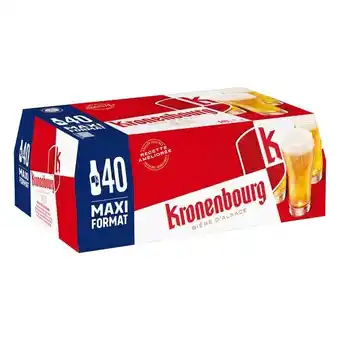 Carrefour Market Kronenbourg bière blonde maxi format offre