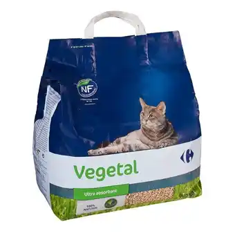 Carrefour Carrefour litière végétale agglomérante pour chat offre