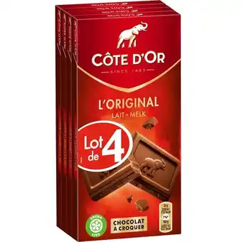 Carrefour Market Côte d'or tablette de chocolat l'original offre