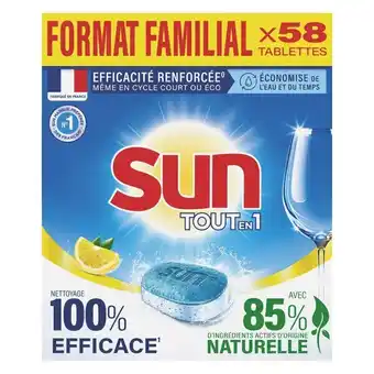 Carrefour Sun tablettes lave-vaisselle tout en 1 format familial offre