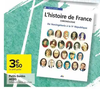 Carrefour Market Aedis petits guides offre