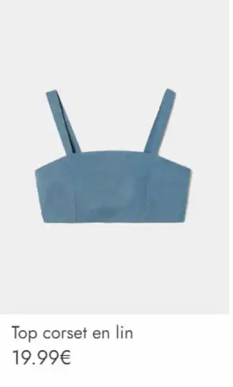 Top corset en lin