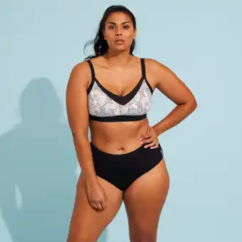 Decathlon Haut de maillot de bain aquagym-aquabike femme liza sisi noir offre