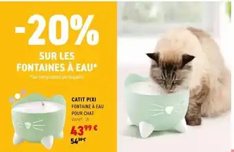 Tom&Co Catit pixi fontaine à eau pour chat offre