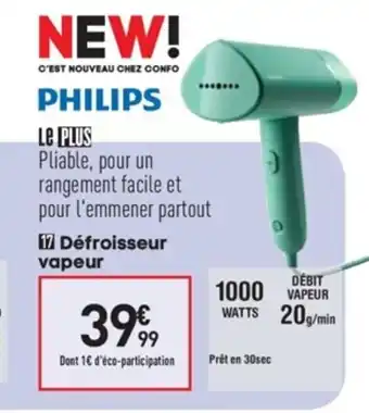 Conforama Défroisseur vapeur offre