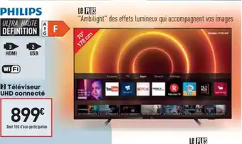 Conforama Téléviseur UHD connecté offre