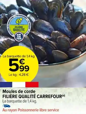 Carrefour Moules de corde FILIÈRE QUALITÉ CARREFOUR (⁰) offre