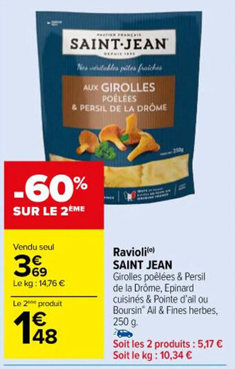 Carrefour Ravioli(o) SAINT JEAN offre