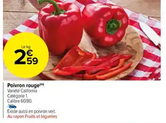 Carrefour Poivron rouge(m) offre