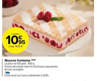 Carrefour Macaron framboise (1)(m) offre