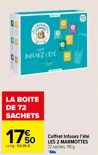 Carrefour Coffret Infusez l'été LES 2 MARMOTTES offre