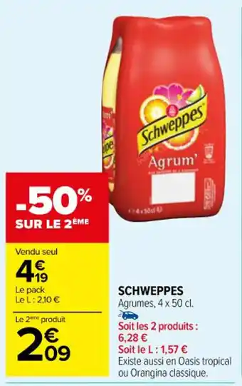 Carrefour SCHWEPPES offre