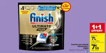 Carrefour Capsules lave-vaisselle Ultimate Plus(d) FINISH offre