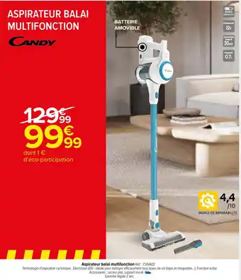 Carrefour Aspirateur balai multifonction offre