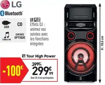 Conforama Tour High Power offre