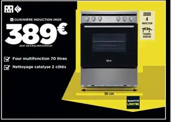 Conforama Cuisinière Induction Inox offre