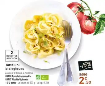 Thiriet Tortellini biologiques offre