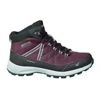 Decathlon Bottines de marche samaris lite femme (rouge vif / gris) offre