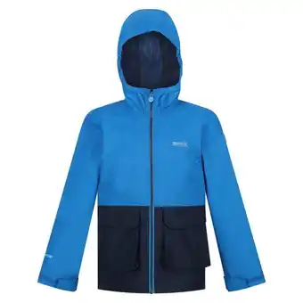 Decathlon Veste imperméable hywell enfant (bleu vif / bleu marine) offre