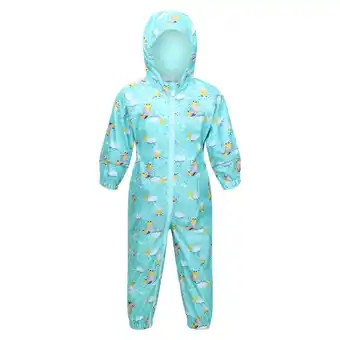 Decathlon Combinaison de pluie pobble enfant (bleu ciel) offre