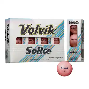 Decathlon Lot de 12 balles de golf volvik solice rose offre