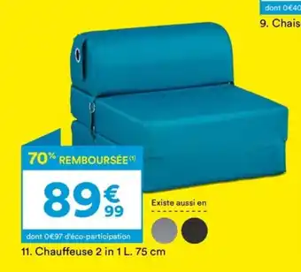 BUT Chauffeuse 2 in 75cm offre