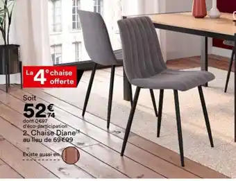 BUT dont 0 €97 d'éco-participation 2 Chaise Diane au lieu de 69 €99 offre