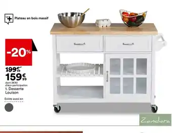 BUT dont 3€90 d'éco-participation 1. Desserte Louison offre