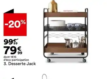 BUT dont 1€15 d'éco-participation 3. Desserte Jack offre