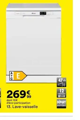 BUT 13. Lave-vaisselle offre