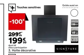 BUT 3. Hotte décorative offre