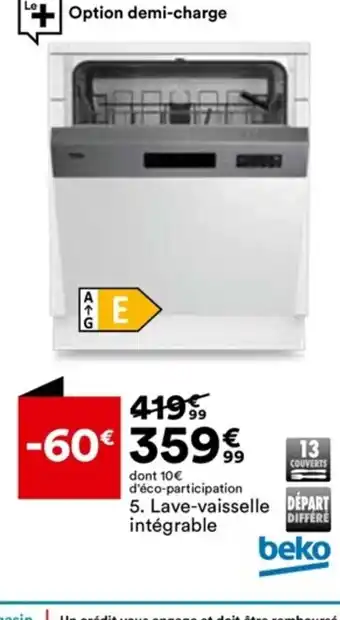 BUT 5. Lave-vaisselle offre