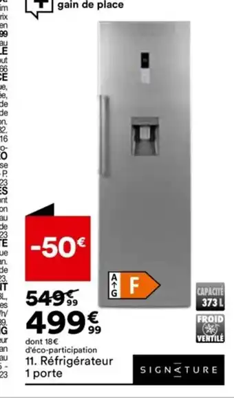 BUT 11. Réfrigérateur 1 porte offre