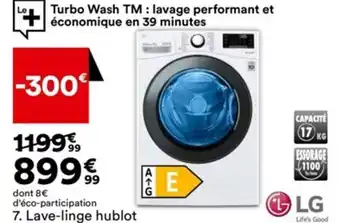 BUT 7. Lave-linge hublot offre