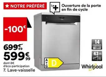 BUT 7. Lave-vaisselle offre