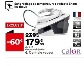 BUT 6. Centrale vapeur offre