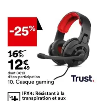 BUT 10. Casque gaming offre