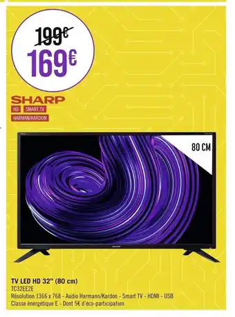 Casino Supermarchés TV LED HD 32" (80 cm) TC32EE2E offre