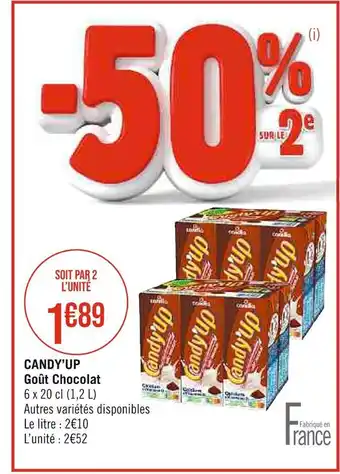Casino Supermarchés Candy’up candy’up goût chocolat offre