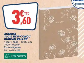 Bureau Vallée Bureau vallée agenda 100% éco-conçu offre