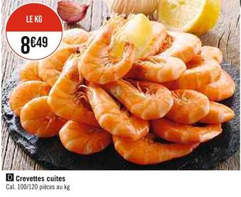 Crevettes cuites